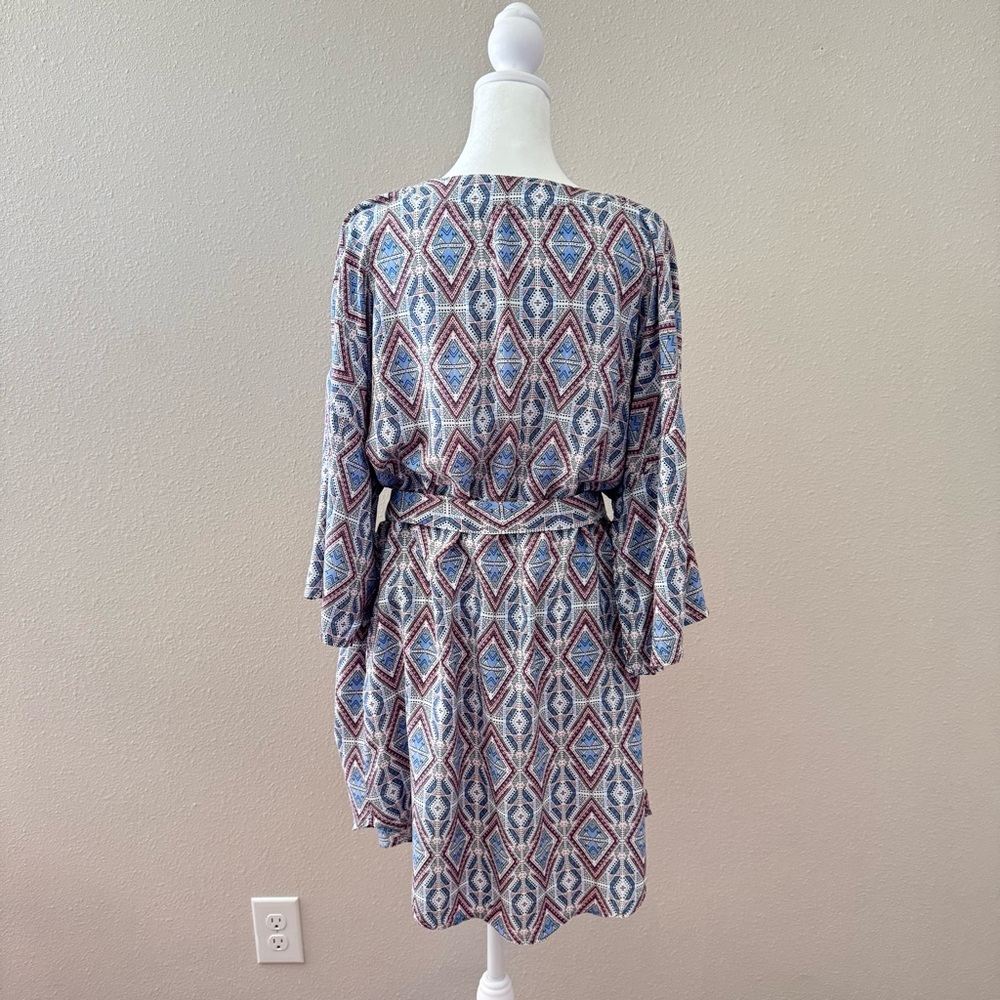 Geometric Patterned Kimono Robe - image 3